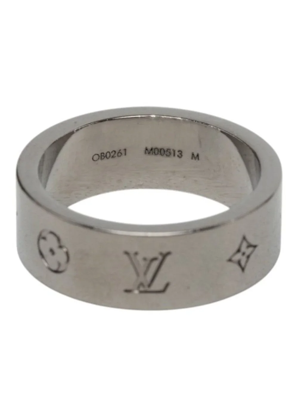 Louis Vuitton LV Instinct Ring M Silver Metal